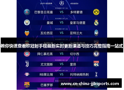 教你快速查看欧冠射手榜最新实时更新渠道与技巧完整指南一站式